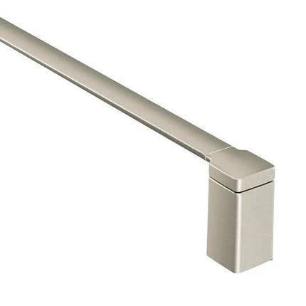 Moen 90 Degree Brushed Nickel 18" Towel Bar YB8818BN - Plumbing Market