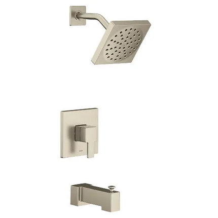 Moen 90 Degree Brushed Nickel M-CORE 2-Series Tub/Shower UTS2713EPBN - Plumbing Market
