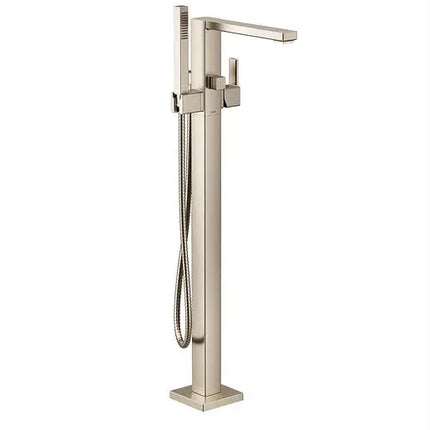 Moen 90 Degree Brushed Nickel One-Handle Tub Filler Includes Hand Shower S905BN - Plumbing Market