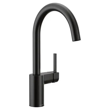 Moen Align Matte Black One-Handle Kitchen Faucet 7365BL - Plumbing Market