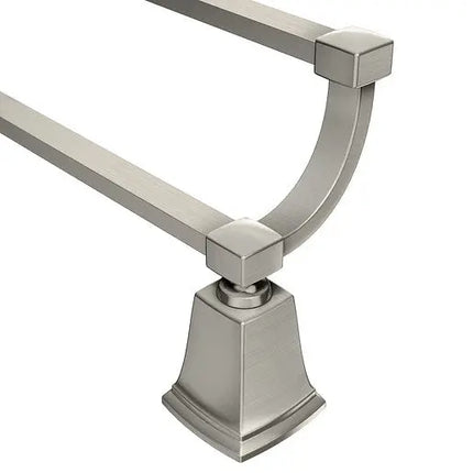 Moen Boardwalk Brushed Nickel 24" Double Towel Bar Y3222BN - Plumbing Market