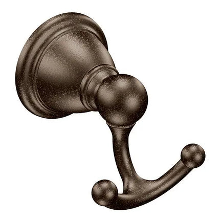 Moen Brantford Oil Rubbed Bronze Double Robe Hook YB2203ORB - Plumbing Market