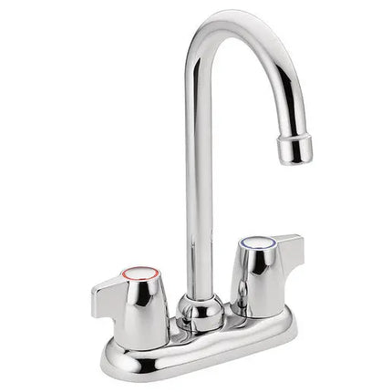 Moen Chateau Chrome Two-Handle High Arc Bar Faucet 4903 - Plumbing Market