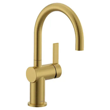 Moen Cia Brushed Gold One-Handle High Arc Bar Faucet 5622BG - Plumbing Market
