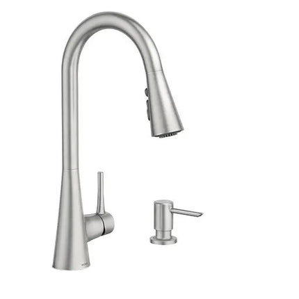 Moen Sarai Spot Resist Stainless Kitchen Faucet 87836SRS - Plumbing Market