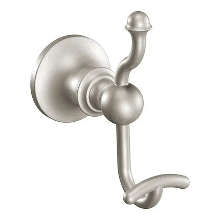 Moen Vale Brushed Nickel Double Robe Hook DN4403BN - Plumbing Market