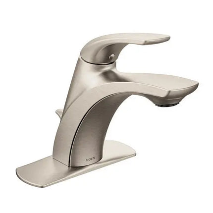 Moen Zarina Spot Resist Brushed Nickel One-Handle Bathroom Faucet L84533SRN - Plumbing Market