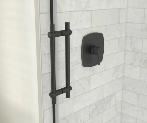 Odyssey SC 57-59 ½ x 78in. 8 mm Sliding Shower Door for Alcove Installation with Clear glass in Matte Black - Plumbing Market