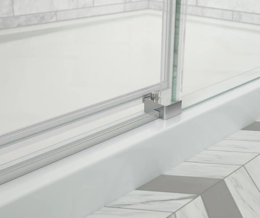 Odyssey SC 60" x 32" x 78" 8mm Sliding Shower Door for Corner Installation with Clear glass in Chrome - Plumbing Market