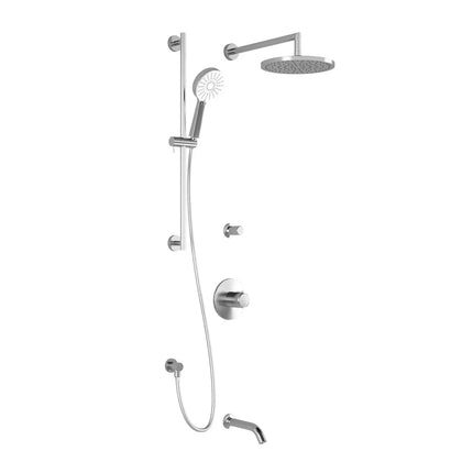 Kalia CITÉ TD3 PLUS (Valves Not Included) : AQUATONIK T/P Shower System with Wallarm Chrome BF1605-110-100 - Plumbing Market