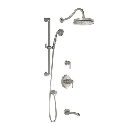 Kalia RUSTIK TD3 (Valves Not Included) : AQUATONIK T/P Shower System with Wallarm Pure Nickel PVD BF1619-125 - Plumbing Market