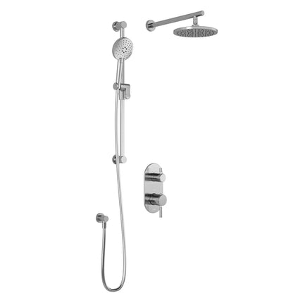 Kalia PRECISOTD2 (Valve Not Included) : AQUATONIK T/P with Diverter Shower System with Wallarm Chrome BF1820-110 - Plumbing Market