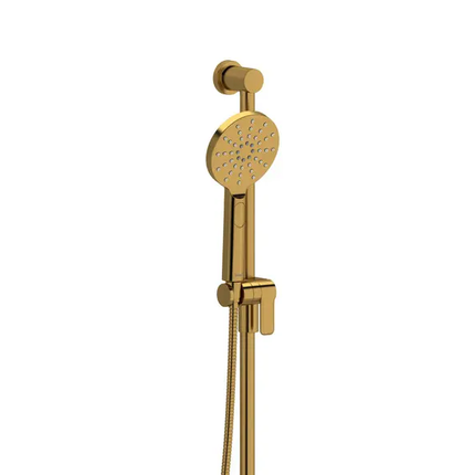 Riobel Handshower with 31" Slide Bar & 4-Function Brushed Gold 4664BG Clearance - Plumbing Market