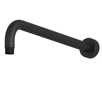 Rubi Brass Hor. Shower Arm 16 In. Matte Black RBDHR16BK - Plumbing Market