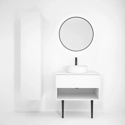 Rubi Haus Reversible Linen Cabinet Mbl RHS380LMBL - Plumbing Market