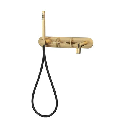 Rubi Lexa W-Mounted Bath Faucet Brushed Gold RLX32DOR - Plumbing Market