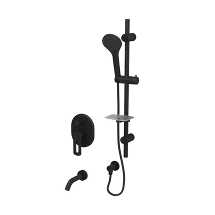 Rubi Myrto 1/2’’ P. Bal. Shower Set/Dev./Vol.Ctrl. Matte Black Without Shower Valve Trim TRMY79K02BK - Plumbing Market