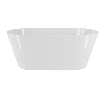 Rubi Sereno Freestanding 59" x 31 1/8" Bathtub In White - Plumbing Market