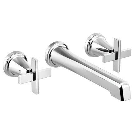 Brizo Two-Handle Wall Mount Lavatory Faucet - Less Handles 1.2 GPM T65898LF-PCLHP-ECO - Plumbing Market