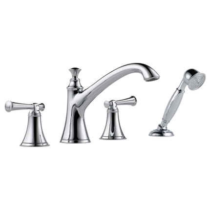 Brizo Roman Tub Trim with Hand Shower - Less Handles T67405-PCLHP - Plumbing Market