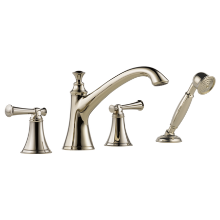Brizo Roman Tub Trim with Hand Shower - Less Handles T67405-PNLHP - Plumbing Market