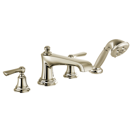 Brizo Roman Tub Faucet with Handshower - Less Handles T67460-PNLHP - Plumbing Market