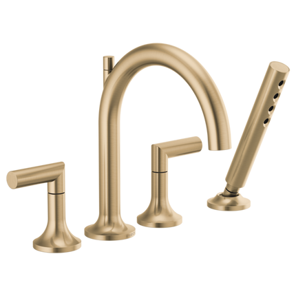 Brizo Roman Tub Faucet with Handshower - Less Handles T67475-GLLHP - Plumbing Market