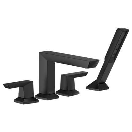 Brizo Roman Tub Faucet With Handshower T67488-BL - Plumbing Market