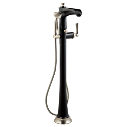 Brizo Freestanding Floor Mount Tub Filler T70161-NKBL - Plumbing Market