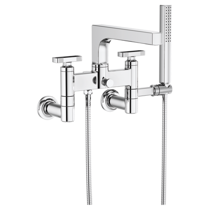 Brizo Two-Handle Tub Filler Trim Kit With Knob Handles T70308-PC - Plumbing Market