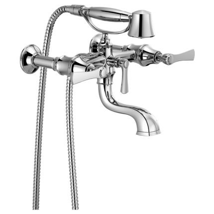 Brizo Two-Handle Tub Filler Trim Kit with Lever Handles T70360-PC - Plumbing Market