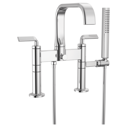Brizo Two-Handle Tub Filler Trim Kit with Twist Lever Handles T70367-PC - Plumbing Market