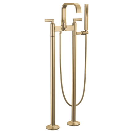 Brizo Two-Handle Tub Filler Trim Kit with Lever Handles T70368-GL - Plumbing Market