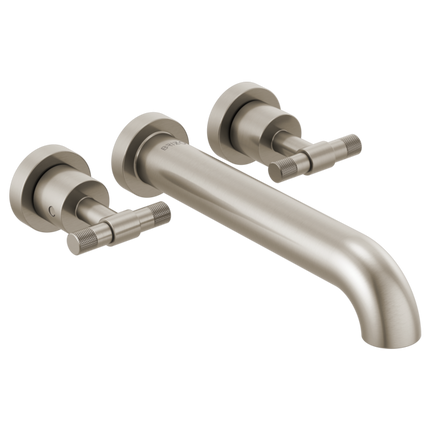 Brizo Two-Handle Wall Mount Tub Filler - Less Handles T70435-NKLHP - Plumbing Market