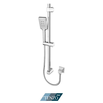 Tenzo Pro Sliding Bar Kit With Elbow Chrome KRD-1092411 - Plumbing Market