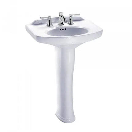 Toto Dartmouth 24-1/4" x 18-1/4" Pedestal Lavatory Sink LPT642 - Plumbing Market