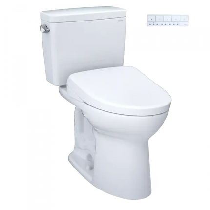 Toto Drake WASHLET+ S7A Two-Piece Toilet 1.28 GPF Universal Height - Plumbing Market