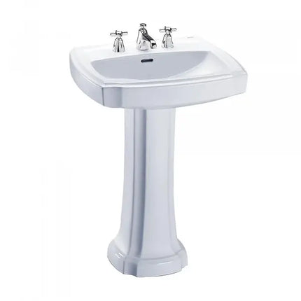 Toto Guinevere 24-3/8" x 19-7/8" Pedestal Lavatory Sink LPT972 - Plumbing Market
