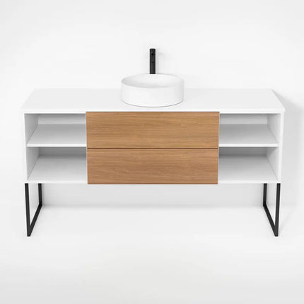 Rubi Haus Cabinet/Laminate Top/U Legs Set Mbl+No RHS1600KU01MBL-NO - Plumbing Market