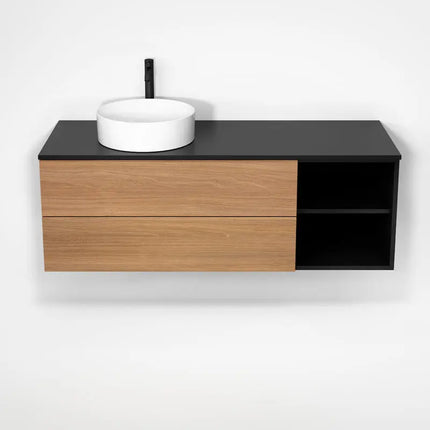 Rubi Haus Cabinet/Laminate Top/Without Legs Set Mbk+No RHS1400LK01MBK-NO - Plumbing Market