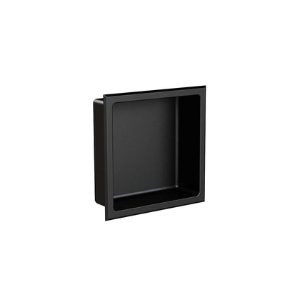 Zitta Matte black stainless steel niche 12" x 12" ANR12120407 - Plumbing Market