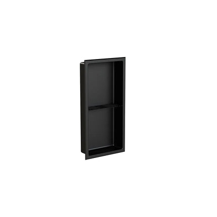 Zitta Matte black stainless steel niche 24" x 12" ANR24120417 - Plumbing Market