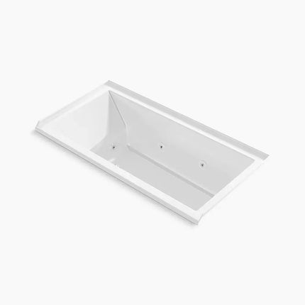 Kohler Underscore 60" x 30" drop-in/alcove heated whirlpool bath, right drain K-1167-JRH-0 - Plumbing Market