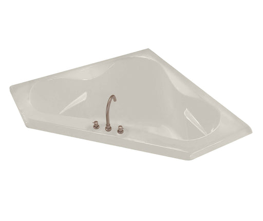 Tryst 59 x 59 Acrylic Corner Center Drain Bathtub in Biscuit - Plumbing Market