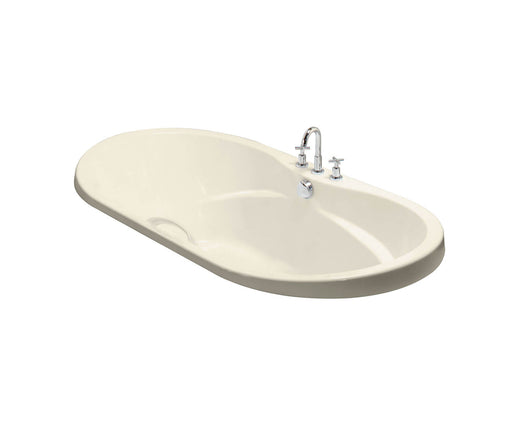 Living 7242 Acrylic Drop-in Center Drain Bathtub in Bone - Plumbing Market