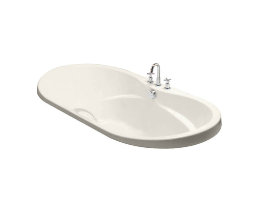 Living 7242 Acrylic Drop-in Center Drain Bathtub in Biscuit - Plumbing Market
