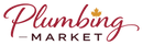 Plumbing Market logo - Fall wine script, gold maple leaf