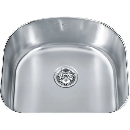 Kindred Reginox 23" x 20.5" Undermount Kitchen Sink, Single Bowl, Stainless Steel NX2123U-9 Kindred