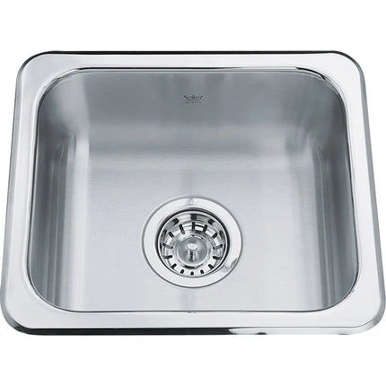 Kindred Steel Queen 15.13" x 13.13" Single Bowl Stainless Steel Food Prep and Hospitality Sink QS1315-6 Kindred