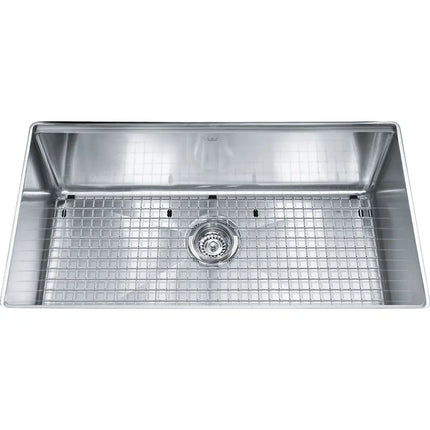 Kindred 30.69" x 18" Stainless Steel 18 Gauge Single Bowl Undermount Kitchen Sink With Bottom Grid KCUS33A-9-10BG Kindred